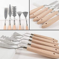 CONDA herramientas de pintura para cuchillos de paleta, mango de madera para cuchillos de metal - Arteztik
