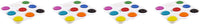 Sax 402321 - Juego de 9 tartas de pintura con bandeja (no tóxicas, 2 1/4 x 3/4 pulgadas), varios colores - Arteztik
