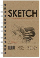 Cuaderno de bocetos de Ideación de diseño: libro de bocetos de papel premium para lápiz, tinta, rotulador, carbón vegetal y acuarela, ideal para arte, diseño y educación. - Arteztik

