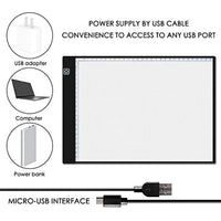 Almohadilla de luz LED, tablero de brillo de la tableta ligera, tabla de dibujo, reutilizable, A4, almohadillas de pintura ideales para dibujo de tatuajes, transmisión, bocetos - Arteztik
