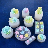 FineInno - Molde de resina de flores 3D de silicona moldes de fundición para manualidades, llavero, pendientes, joyería - Arteztik
