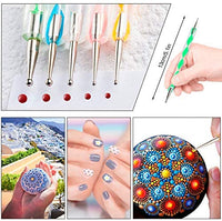 WANDIC Mandala Kit de puntos, 35 piezas Mandala Roca Dotting Herramientas Arte Pintura Herramientas Set con Mandala Plantillas, Herramientas de punteado, varillas acrílicas, paleta de pintura para cerámica Rock Pintura - Arteztik
