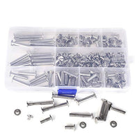 Witlans Chicago - Juego de 90 tornillos para encuadernación, acero inoxidable 304, Phillips, juego de tornillos para encuadernar con tornillos para bricolaje, decoración de cuero, álbumes de fotos, encuadernaciones (9 tamaños) - Arteztik
