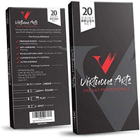 Juego de brochas de pintura Virtuoso, con detalles a mano, para acrílico, acuarela, óleo, incluye un estuche de lujo. - Arteztik
