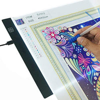 "Cheffort" - Tablero de luz LED A4 con brillo regulable para tabletas, con USB, ultradelgado, almohadilla de luz para pintura de diamantes, arte y manualidades, tatuaje para artistas, dibujos, dibujos, animación - Arteztik
