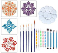32 herramientas de punteado de mandala para pintar mandalas y pintura de roca con herramientas de punteado con bolsa de almacenamiento - Arteztik
