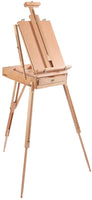 Louise Maelys caballete de madera portátil para pintar lienzos con cajones ajustable estilo francés trípode caballete - Arteztik
