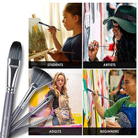 Artify - Juego de 15 pinceles para pintura acrílica de acuarela, incluye estuche de transporte con paleta y 2 esponjas - Arteztik
