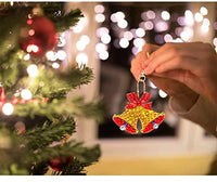 Cieovo - 8 llaveros de Navidad con diamantes de imitación, diseño 5D - Arteztik
