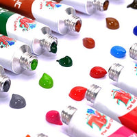 TBC The Best Crafts Juego de pintura acrílica de 60 colores (0.7 fl oz x 60) para artistas profesionales, adultos. Pintura de roca, pintura de arcilla, lienzo, pintura de tela, suministros de artes y manualidades y artículos esenciales de arte escolar par - Arteztik
