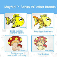 MayMoi Washable Tempera Paint Sticks | Non-Toxic, Quick Drying & No Mess Paint Sticks for Kids (12 Bright Colors, 6g) - Arteztik
