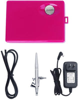 Kit de aerógrafo, Fy-Light multipropósito de alimentación por gravedad de una sola acción con mini compresor de aire portátil para maquillaje, aficiones, manualidades, decoración de tartas, tatuaje - Arteztik
