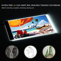 A4 ultrafina caja de luz LED Tracer, lyonge alimentado por USB portátil no regulable Brillo LED luz de Artcraft Tracing Pad Caja de luz para artistas dibujo animación diseñar estarcir - Arteztik
