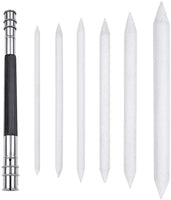KELYDI - Juego de 6 piezas de herramientas de dibujo para mezclado artístico de tortillas, para estudiantes y artistas (color blanco) - Arteztik
