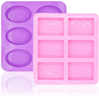 3 moldes de silicona para jabón de flores, 6 cavidades, molde para magdalenas, moldes con forma de flor, para hacer galletas de gelatina, chocolate, bandejas de jabón hechas a mano, color al azar - Arteztik

