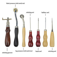 XLX 25pcs Kit de Craft herramienta de mano de piel costura a mano herramienta de costura práctico accesorio de artesanía de costura de la aguja encerado de piel banda de rodadura punzón Kit de Ranuradora para DIY costuras - Arteztik
