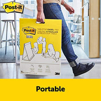 Post-it - Caballete de mesa portátil súper pegajoso con panel de borrado en seco, ideal para profesores y estudiantes virtuales, 20 x 23 pulgadas, 20 hojas/almohadilla, 2 almohadillas, soporte integrado (563DE VAD 2 unidades) - Arteztik

