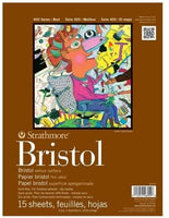 Strathmore 400 Series Bristol, 2 capas de vitela, 11 x 14 pulgadas, 15 hojas - Arteztik
