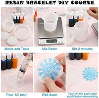 Moldes de resina de copo de nieve, moldes de fundición de silicona epoxi DIY Craft para hacer collar pendientes colgantes boda Navidad accesorios decoraciones, 11 piezas - Arteztik

