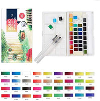 Set de pintura de acuarela para niños, suministros de arte, regalos de pintura para artistas, adultos, adolescentes, juego de 24 colores vibrantes surtidos con pinceles de acuarela, paleta y estuche de almacenamiento duradero - Arteztik
