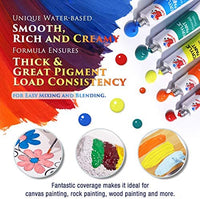 TBC The Best Crafts Juego de pintura acrílica de 60 colores (0.7 fl oz x 60) para artistas profesionales, adultos. Pintura de roca, pintura de arcilla, lienzo, pintura de tela, suministros de artes y manualidades y artículos esenciales de arte escolar par - Arteztik
