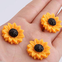 30 piezas de colgantes de resina con diseño de girasol y margaritas para manualidades, álbumes de recortes, adornos, fundas de teléfono, pinzas para el pelo, joyería artesanal - Arteztik
