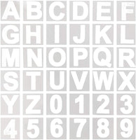 36Pcs Alphabet Letter Stencils, 4 inch Reusable Plastic Letter and Number Stencils for Wood, Wall, Chalkboard, Painting Learning, Home Craft Decoration, DIY School Art Projects - Arteztik
