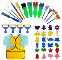 LiteBee Juego de pintura para niños de aprendizaje temprano, 42 piezas, kit de pintura divertido, para niños y niñas - Arteztik
