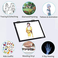 DONPODER 2G A4 caja de luz para trazado y dibujo con marco resistente Duarable, almohadilla de luz regulable para pintura de diamante, cuadro de luz, cuadro de luz para dibujar animación Stencilling - Arteztik
