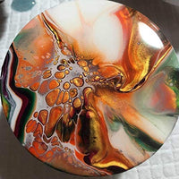 Azulejos de cerámica para manualidades, 12 azulejos redondos blancos sin esmaltar de 3.9 in con almohadillas de corcho, para tinta de alcohol o para verter acrílico, hacer tus propios posavasos, mosaicos, proyectos de pintura, Decoupage - Arteztik
