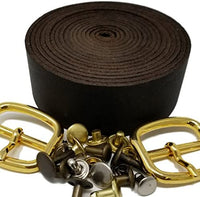 Correas de piel TOFL para artesanías, 4 onzas 1/6" de grosor, 1/2" de ancho y 72" de largo - Arteztik
