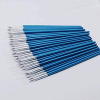 Paquete de 60 brochas redondas puntiagudas, cepillo de dibujo de rosca, pincel de dibujo hecho a mano, pincel de pintura de detalles para acrílico, aceite y acuarela (S(# 0)) - Arteztik
