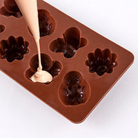 STARUBY Moldes de silicona antiadherentes para chocolate, moldes de jabón, moldes de silicona para hornear kit de fabricación, juego de 3 temas forestales con diferentes formas animales, encantador y divertido para niños - Arteztik
