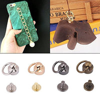 20 remaches con cierre de cadena de 0.315 in, 4 colores, para manualidades, piel, monedero, teléfono móvil, accesorios - Arteztik
