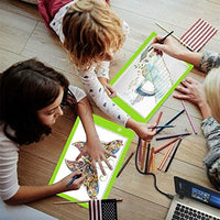 Caja tiralíneas portátil, muy fina, luz led, cable de alimentación USB, brillo ajustable, caja para artistas, de dibujo, bocetos, diseño de animaciones, visor de rayos - Arteztik
