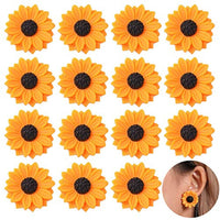 30 piezas de colgantes de resina con diseño de girasol y margaritas para manualidades, álbumes de recortes, adornos, fundas de teléfono, pinzas para el pelo, joyería artesanal - Arteztik
