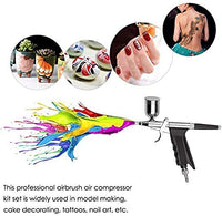 SP166 - Pistola de control de pintura de aire profesional para maquillaje cosmético (SP166AK Airbrush) - Arteztik
