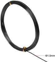 Uxcell Alambre de aluminio de 16 pies de diámetro 0.059 in de alambre de metal flexible negro para manualidades DIY Artes Artesanía 2 piezas - Arteztik
