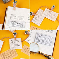 Dizdkizd Sellos transparentes, 9 hojas de silicona de goma, juego de sellos decorativos transparentes para diario, planificador, manualidades y manualidades - Arteztik
