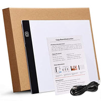 Udefineit USB Powered A4 Escala LED ajustable Light Pad, Ultra-delgada Dimmable Brillo LED Tracing Light Box para Artistas Animación Sketching - Arteztik
