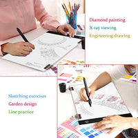 Cuadro de luz A4 de pintura de diamante, caja de luz portátil A4, cuadro de dibujo ultrafino, accesorios de pintura de diamante para pintura de diamante, diseño de animación, copia de caligrafía - Arteztik
