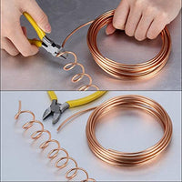 Alambre de aluminio BBTO, 4 tamaños (0.039 in, 0.059 in, 0.079 in y 0.098 in de grosor), alambre de metal flexible para manualidades y esculturas de bricolaje, 4 rollos, cada rollo de 16.4 pies (cobre) - Arteztik
