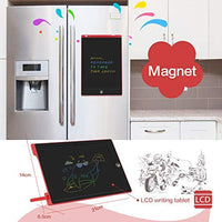 Sunany - Tableta de escritura LCD de 11 pulgadas, tablero de dibujo para niños, diseño de tabla, dibujo de dibujos de dibujos para niños, escritura y aprendizaje de garabatos para regalo para niñas y niños (rojo) - Arteztik
