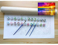 CANDYL - Kit de pintura al óleo para niños, adultos, estudiantes, principiantes, pintura al óleo, pintura acrílica al óleo, manualidades para decoración de pared del hogar, playa de 16.0 x 20.0 in - Arteztik

