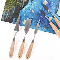 CONDA herramientas de pintura para cuchillos de paleta, mango de madera para cuchillos de metal - Arteztik
