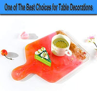 Moldes de bandeja para resina epoxi, moldes flexibles cuadrados resina epoxi, moldes de bandeja de resina para hacer tabla de servir, posavaso, placa de fruta (blanco) - Arteztik
