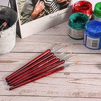 Juego de 5 pinceles de pintura de micro detalles, pinceles de pintura en miniatura para pintura, acrílico, miniatura, para acuarela, aceite - Arteztik
