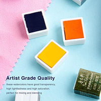 Colores Paul Rubens Artist Grado Acuarela Pasteles Sólidos de Viaje Bolsillo Set Gouache Pintura con Caja de Metal - Arteztik
