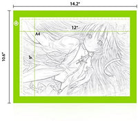 LITENERGY - Caja de luz LED de seguimiento A4 portátil, ultrafina, ajustable, USB, para dibujo de tatuajes, transmisión, bocetos, animación, estenciling - Arteztik
