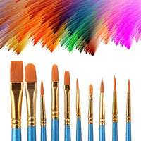 Elisel - Juego de 10 pinceles de acuarela para niños y adultos para crear pintura artística - Arteztik
